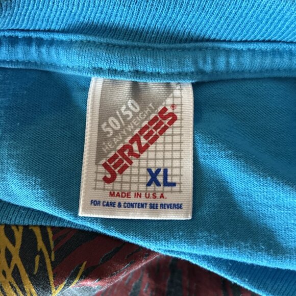 Vintage Hiram College 1993 T Shirt Unisex Size XL Blue Graphic Tee Single Stitch - Picture 6 of 7